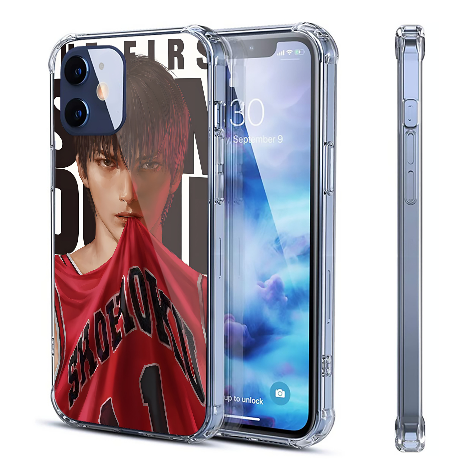 （画像用） SLAM DUNK／スラムダンク 【iPhone 12シリーズ対応】透明スマホケース（クリアソフトケース）